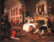 William Hogarth Marriage a la Mode Scene II Early in the Morning France oil painting reproduction